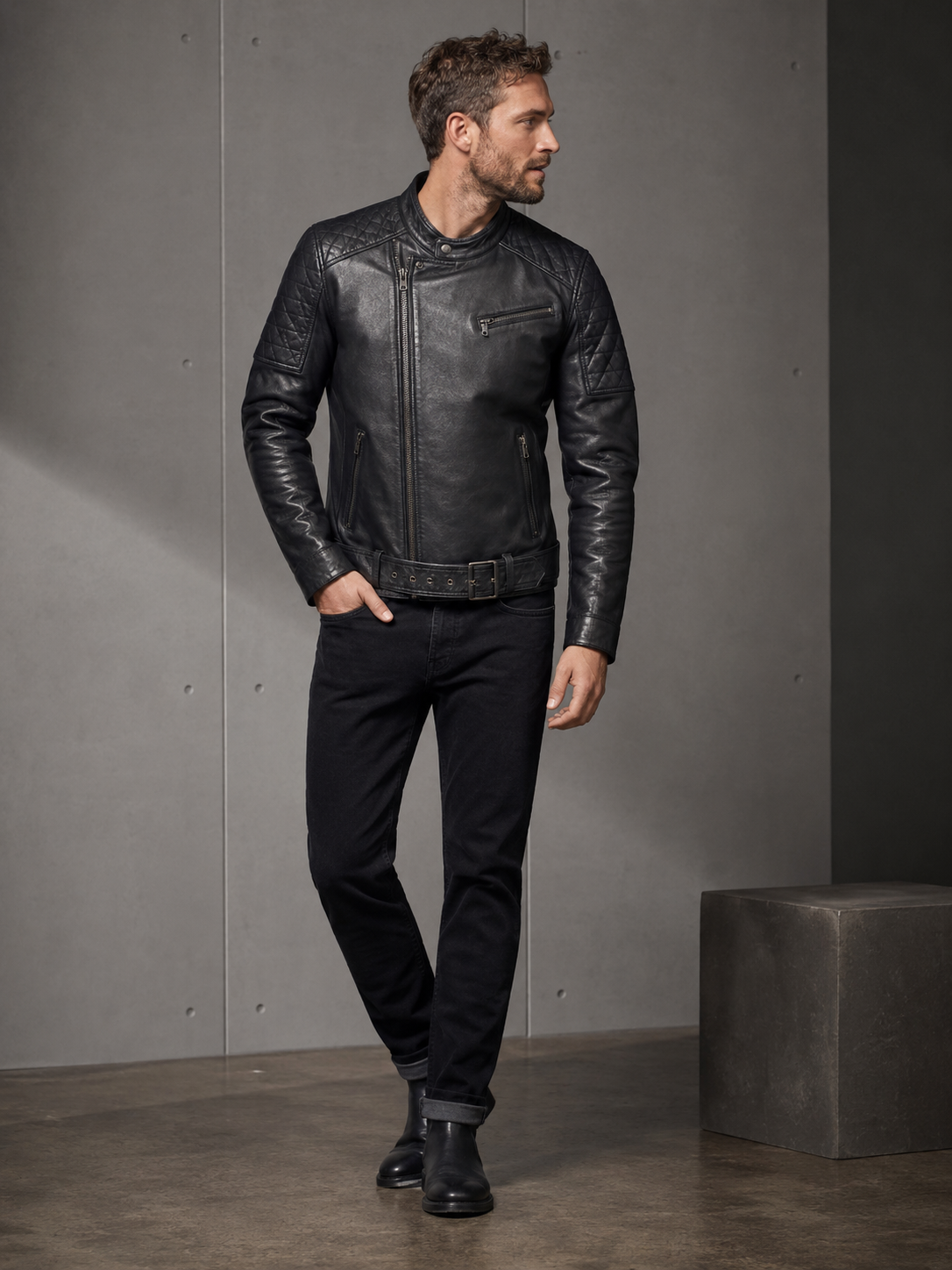 Steelcap Vintage Biker Jacket